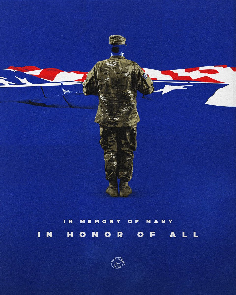 BroncoSports's tweet photo. Home of the free because of the brave. 

Remember those who made the ultimate sacrifice to protect our freedoms in the United States of America. 🇺🇸

#MemorialDay https://t.co/c2PwnHjFQH