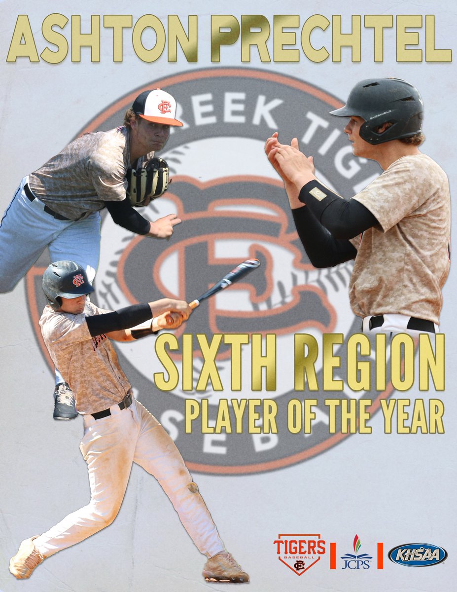 FernCreekBSB's tweet photo. 6th Region Player of the Year
Junior INF/P Ashton Prechtel

.510 AVG 1.28 OPS 51H 32RBI 11SB
59IP 4W 2SV 61K’s 2.72ERA

#creekdawg https://t.co/0f0nu0zLKV