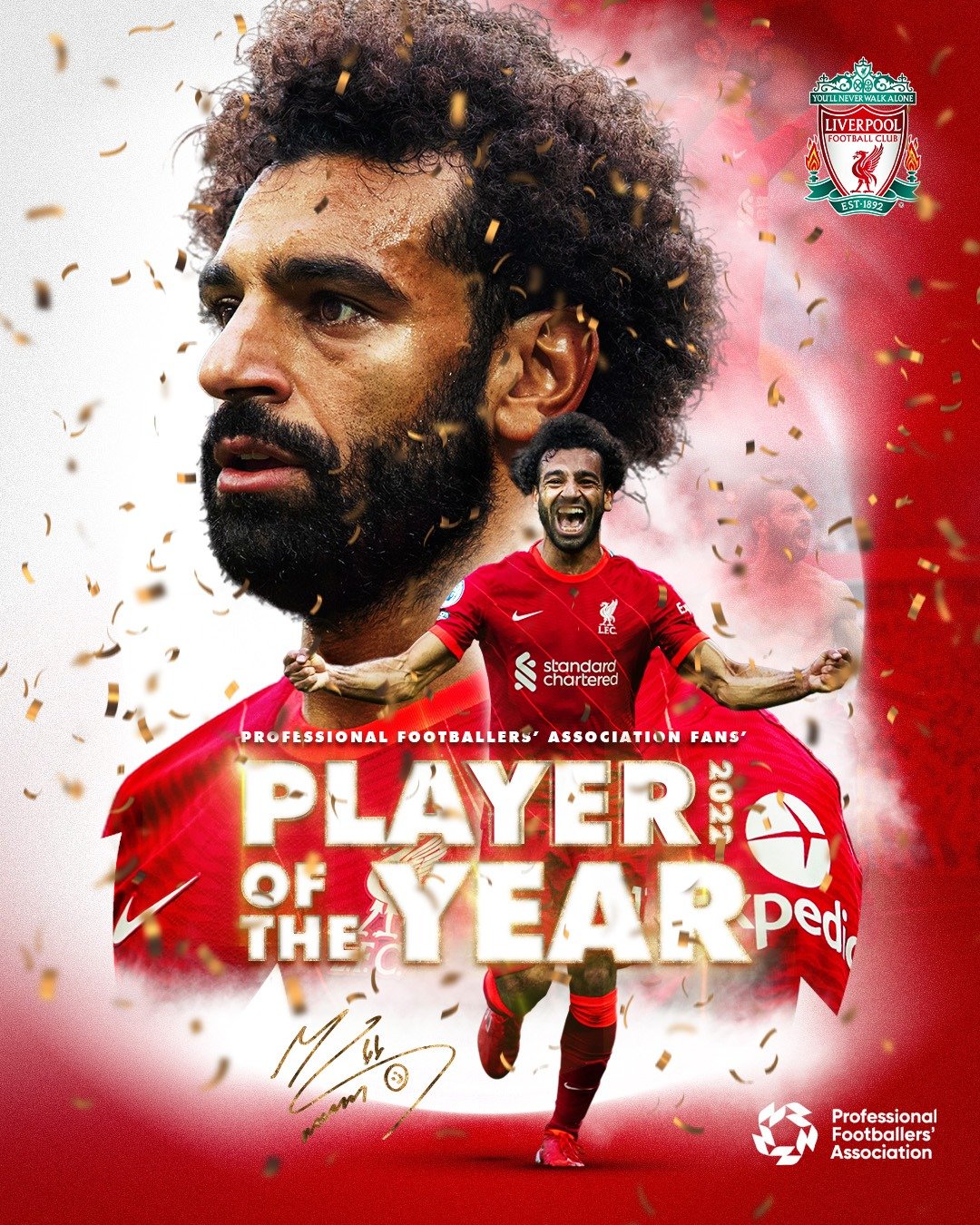 Salah é escolhido o melhor jogador do futebol inglês em 2021 em eleição de  torcedores, futebol inglês