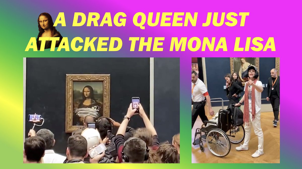 drag_innit's tweet photo. SERIOUSLY IMPORTANT NEWS

A DRAG QUEEN JUST ATTACKED THE MONA LISA! OUTRAGEOUS 🤬 

#DragQueen #MonaLisa #DragInnit
https://t.co/rJiKtX3dlT https://t.co/gikfdXfy9j