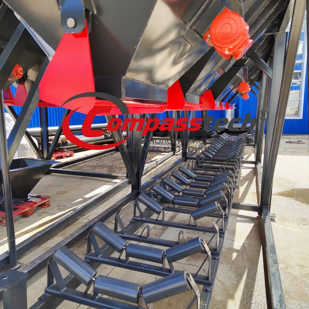 CompassTechRU's tweet image. Бункер инертных материалов Compasstech. Произведён 6-ти секционный бункер инертных материалов с 12-ю челюстными затворами с пневматическим приводом и 20-ти метровый ленточный транспортер! Оборудование выполнено по ТЗ заказчика. #compasstech #оооциркуль  #абз #бсу #бетонныйзавод