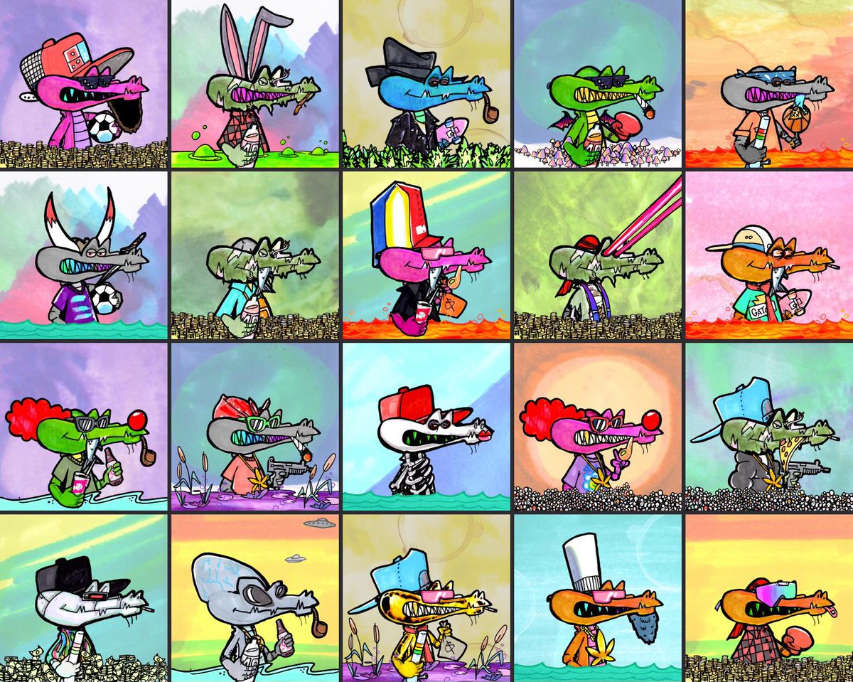 Swept some @GanjaGatorsNFT #GAGMI 
#bydegensfordegens yewwww