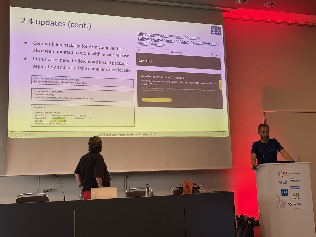 Yan (@bench_spotter) on Twitter photo <a href="/OpenHPCcomm/">OpenHPC Community</a> BOF @ISChpc led by <a href="/RedHat/">Red Hat</a> <a href="/AdrianReber/">Adrian Reber</a> and <a href="/intel/">Intel</a> <a href="/davidbrayford/">david brayford</a> had some interesting questions and discussion <a href="/OpenHPCcomm/">OpenHPC Community</a> BOF @ISChpc led by <a href="/RedHat/">Red Hat</a> <a href="/AdrianReber/">Adrian Reber</a> and <a href="/intel/">Intel</a> <a href="/davidbrayford/">david brayford</a> had some interesting questions and discussion