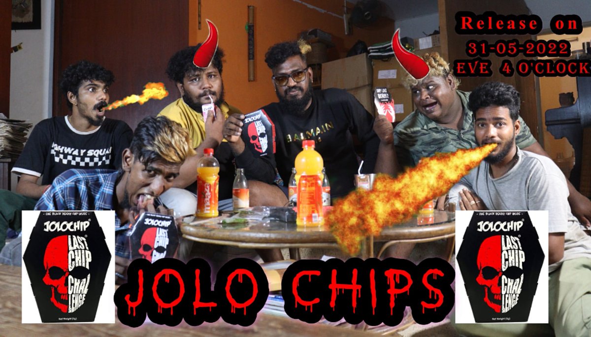 Tomorrow evening 4 O Clock Jolo chips Challenge video release 👍🏿Enjoy Don't Miss It 🥰🤣😂