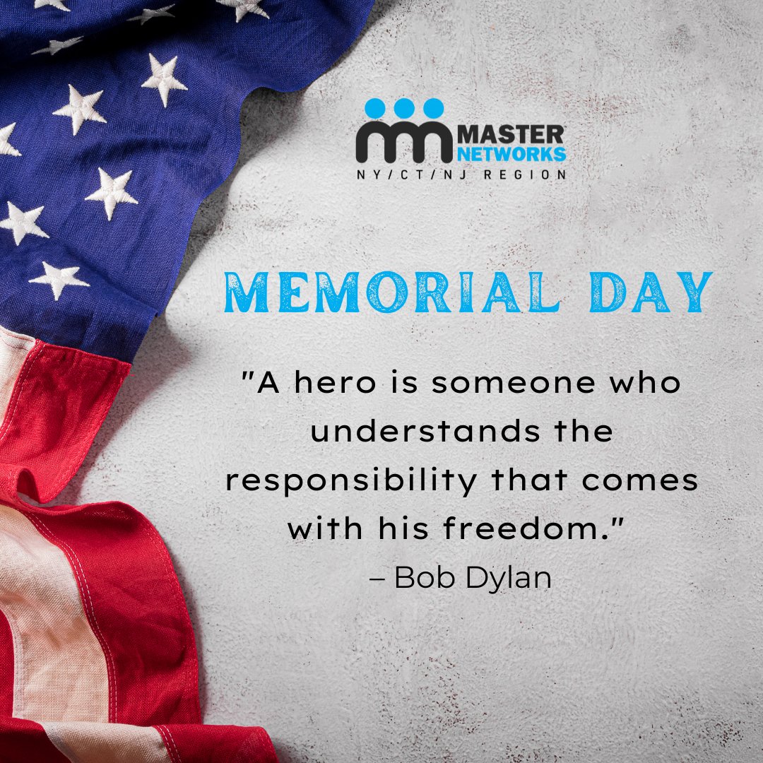 Networking_NY's tweet image. Together let's remember and revere the heroes who sacrificed their lives defending our nation and our values. 🙏 America is the home of the free because of the brave! 

May we not forget our amazing history. ⭐
🔵
⚫
🔵
#Wearemasternetworks #networkforlife #WeRemember