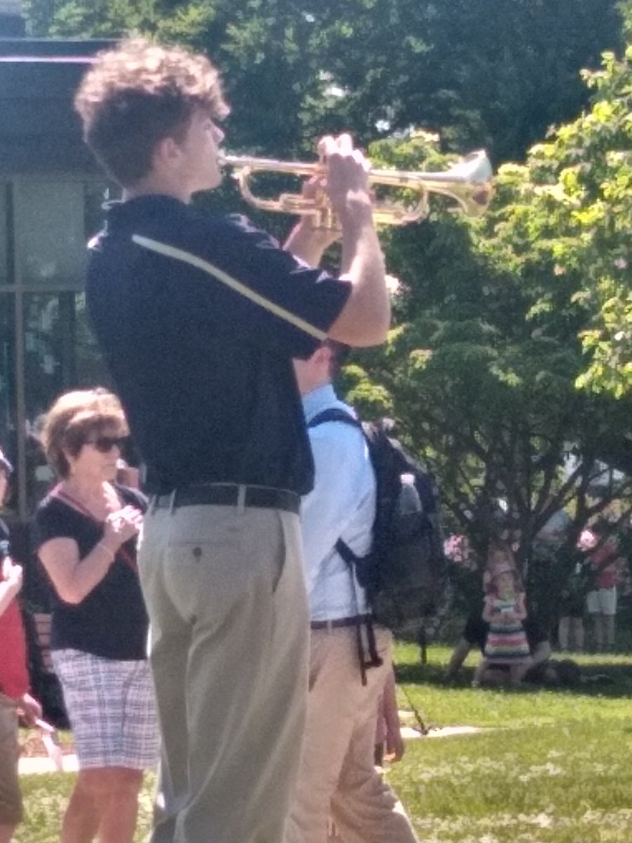 Many Shrewsbury High students representing at the Memorial Day service this morning. Thanks for helping us honor and remember those who paid the ultimate sacrifice. Enjoy the beautiful day and always remember those who fought for our freedoms. #showup