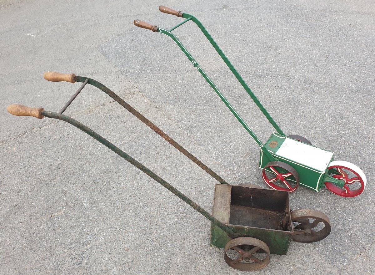 MuseumGardening's tweet photo. Object Week 25: Thomas Green Line Markers
Two examples of Thomas Green &amp; Sons line markers for marking out #sports pitches, Green's unique design patented 1882 continuing until the 1930s @TheBuddingFD @TatesGCs #gardening #museum #charity https://t.co/QsmM8HL3ac