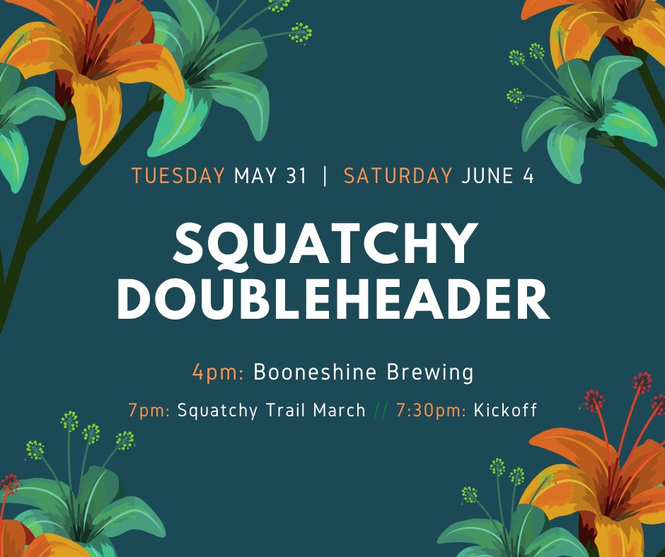 Fun-filled week as <a href="/AppalachianFc/">Appalachian FC</a> has TWO home games: first a friendly vs <a href="/dcunited/">D.C. United</a> (under-23) and then <a href="/Ga_Revolution/">Georgia Revolution FC</a> at the weekend! Pregame at <a href="/BooneshineBrew/">Booneshine Brewing Co.</a> !!!