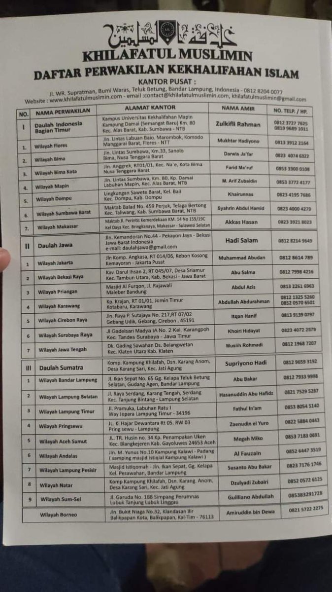 Negara Indonesia adalah negara yang sah diakui oleh dunia, bahkan jadi pemimpin G20.

Jangan sampai rakyat sendiri yang memburu mereka, karena akan memalukan pemerintah kita.

Demi Allah dan Indonesia, kejar mereka semua ..

<a href="/jokowi/">Joko Widodo</a> <a href="/mohmahfudmd/">Mahfud MD</a> <a href="/DivHumas_Polri/">Humas Polri</a> <a href="/Puspen_TNI/">Pusat Penerangan TNI</a>