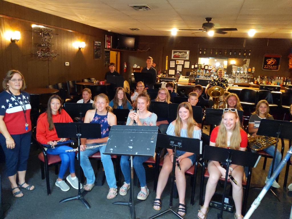 Linn band will be playing today at 10:00 to start the memorial day service at the Legion.