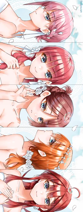 五人の花嫁🤍(縦にして再掲です)
#五等分の花嫁 