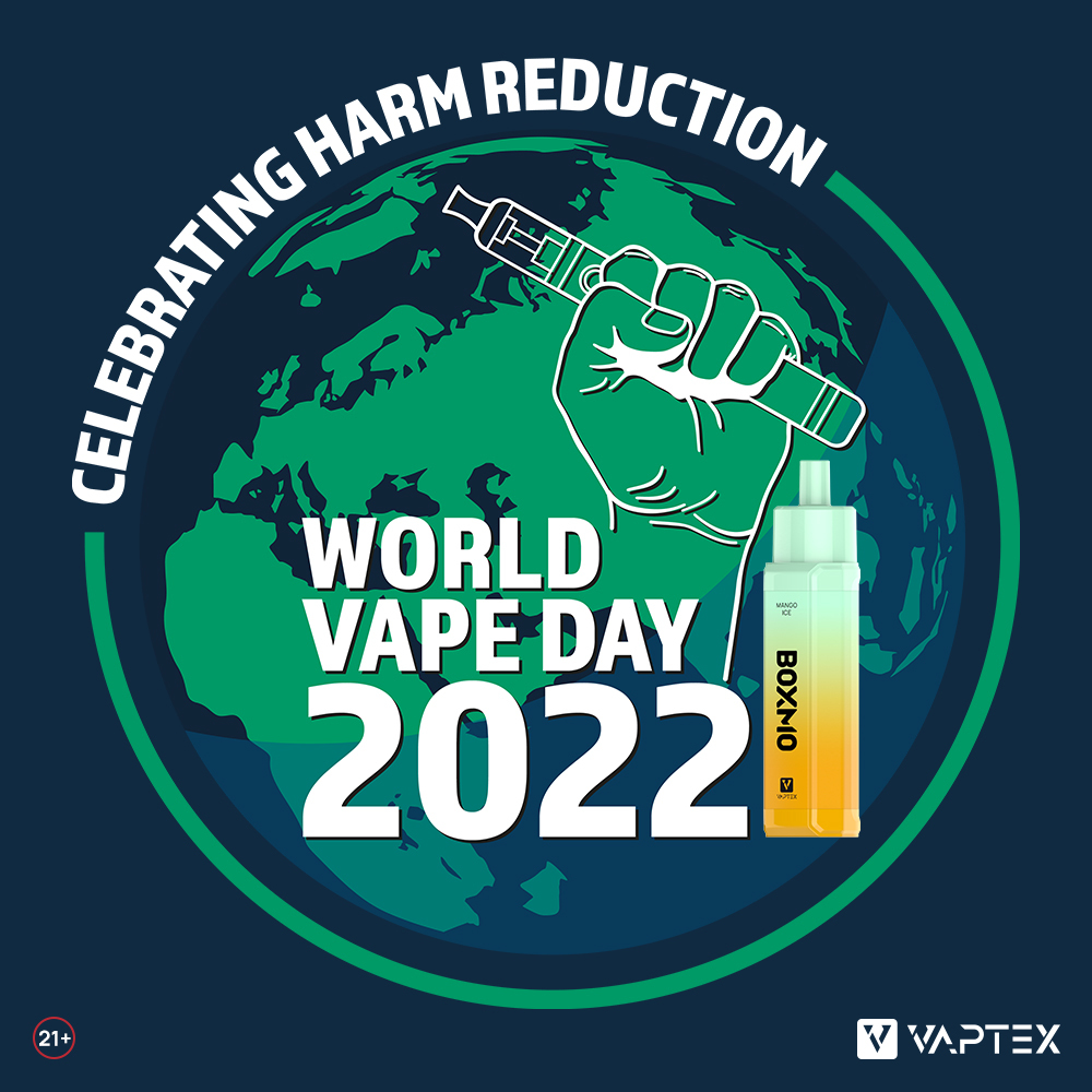 Happy World Vape Day! 🧪🤏✊
It’s on May 30th, 2022 🌎Are you ready for the World Vape Day?
.
🌟What actions will you take for world vape day?
🗯️Welcome to comment share below~
.
📲🔗vaptexworld.com
.
#WVD22 #worldvapeday22 #WVD #WNTD2022 #Vaptex #boxmo #vaptexboxmo