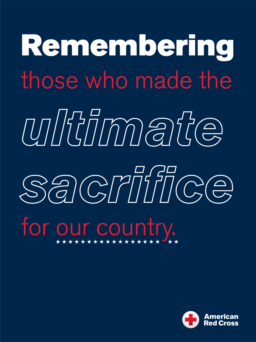 SoCal_RedCross's tweet photo. Today, we honor the men and women of the U.S. military who have given their lives to serve and protect our country. We are grateful for their immense service and sacrifice. #MemorialDay https://t.co/IbyEgAOtco