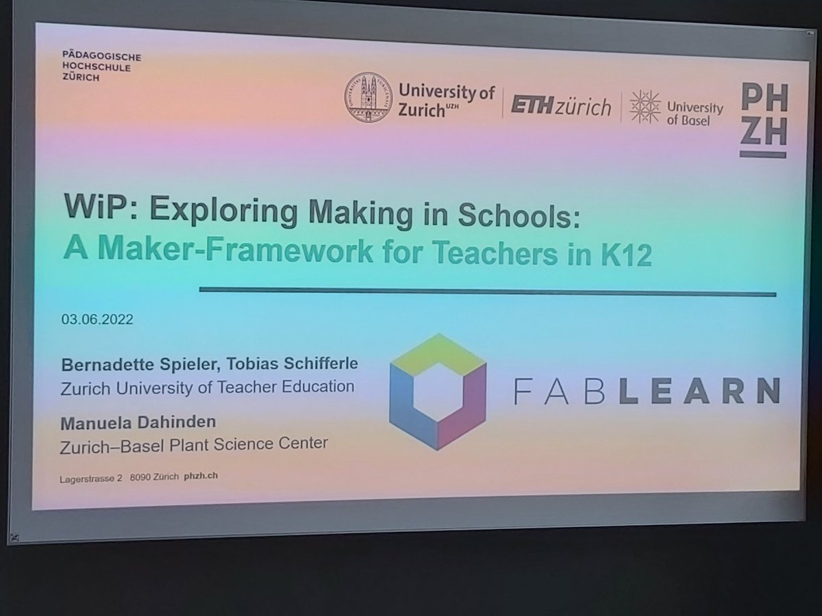 MakerEdUK's tweet image. "How can idea generation be supported?" asks @BerniSpieler presenting an interesting maker-framework for teachers. #FabMake2022 #MakerEd #FabLearn