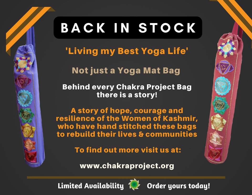 Exhibiting both substance and style this bag reflects the boldness of a Yogi &amp; Yogini and anyone will be sure to love this Yoga mat bag whether you are a beginner to yoga or an experienced veteran. # Uniqueness is Guaranteed.
Order yours at chakraproject.co.uk