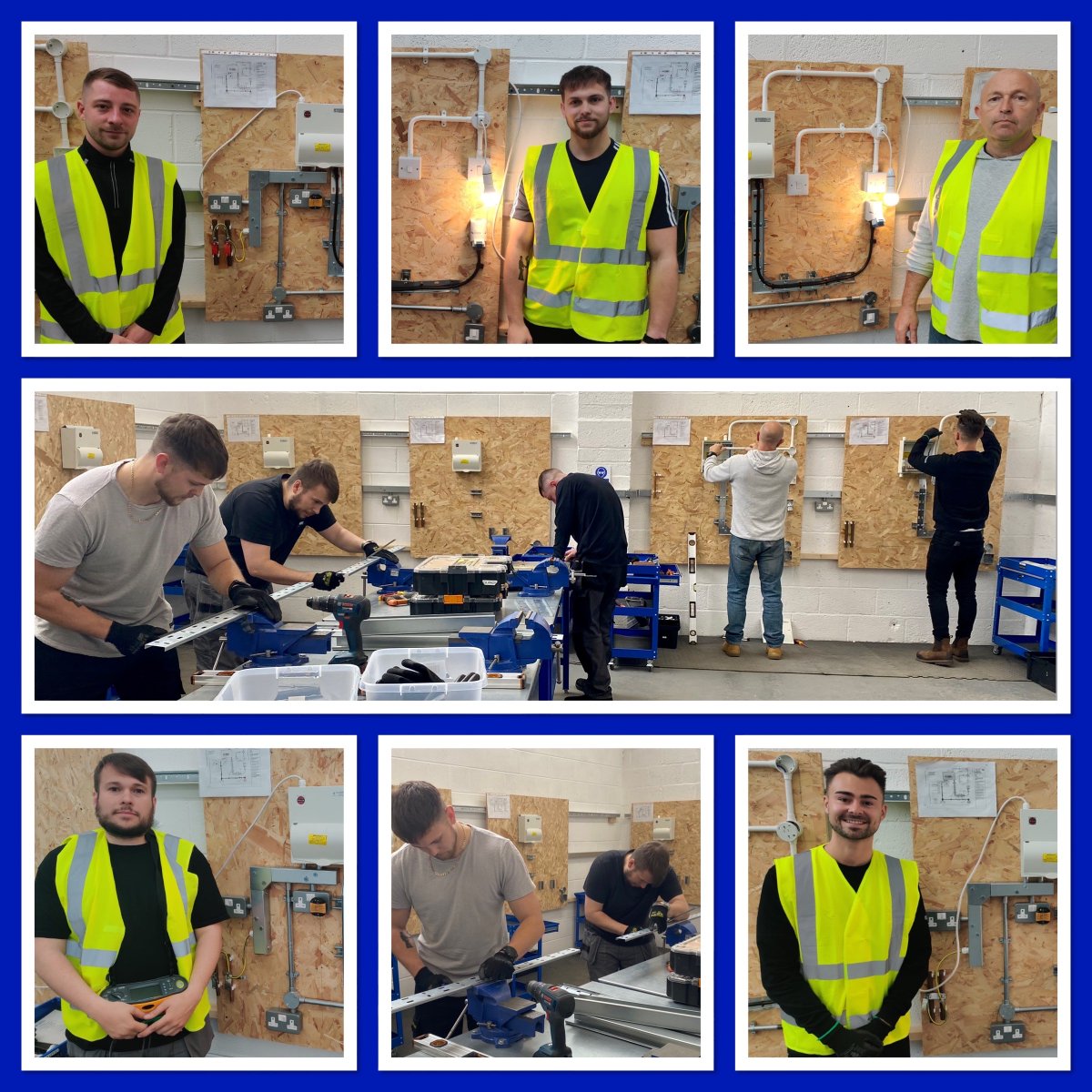 Congratulations to the 5 students who completed their 2365 level 2 diploma over the weekend👏

 total.skills.co.uk 

 #qualityelectricaltraining #hybridlearning #sparky #electricaltraining #electricalcourses #qualitytraining