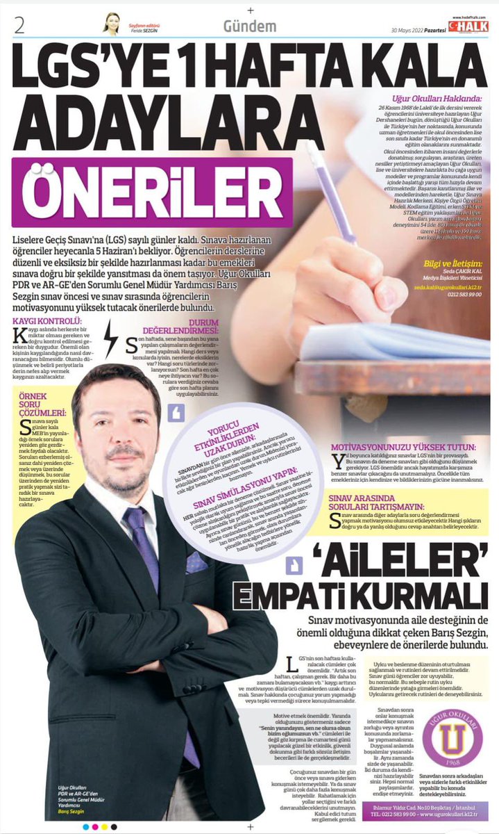 LGS’ye blr hafta kala dlkkat edeceklerimiz. <a href="/nilcicek/">Nil Çiçek</a> <a href="/EnverYucel/">EnverYucel</a> <a href="/HuseyinYucell/">Hüseyin Yücel</a>