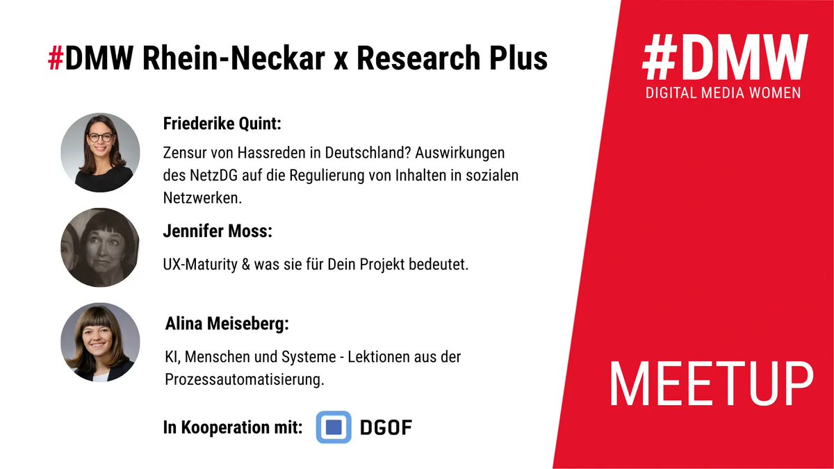 PlanW_net's tweet photo. HEUTE um 18 Uhr ist es wieder so weit: Der regionale Research plus Abend für Online-Forschungsinteressierte findet statt! Bei Freibier im Mannheimer Taproom erwarten uns spannende Vorträge zu Hatespeech, Prozessoptimierung durch künstliche Intelligenz sowie UX-Maturity-Modellen. https://t.co/CaYeS8mwuC