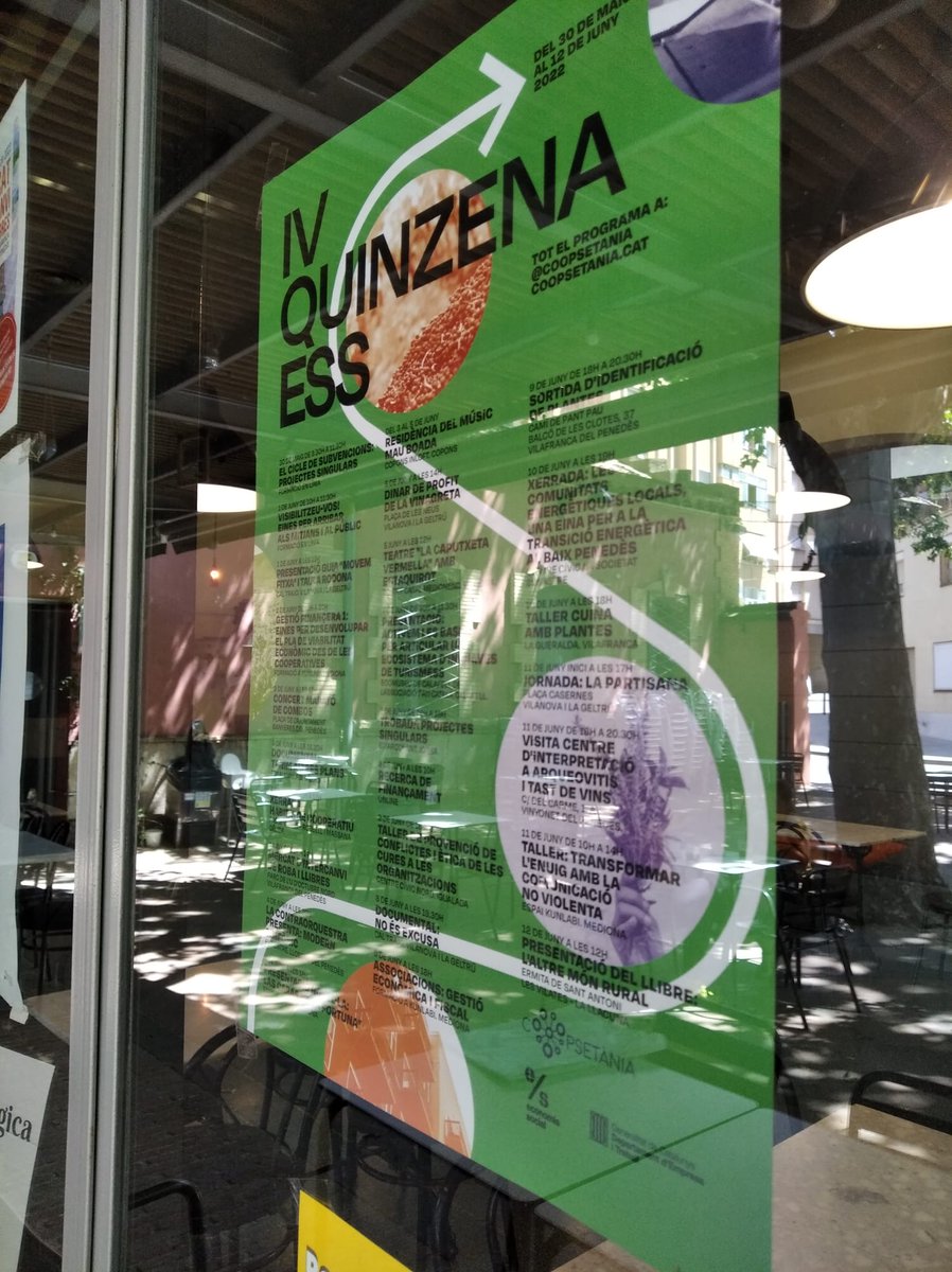 coopsetania's tweet photo. 📢Si veus aquest cartell, atura't i fes-hi un cop d'ull: són els cartells de la nostra 4a #QuinzenaESS, amb activitats GRATUÏTES per a tots els gustos: formacions, concerts, tastos, tallers, projeccions, presentacions...

😍Vine a la Quinzena de l'Economia Social i Solidària! https://t.co/mDYJWpaqE5