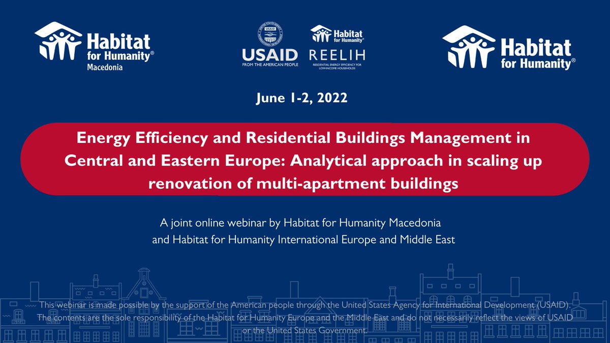 INZEB.ORG (@inzeborg) on Twitter photo ▪️<a href="/alicecorovessi/">Alice Corovessi</a>, Managing Director, INZEB will participate on the 2nd day of the 2-day webinar "Energy Efficiency and Residential Buildings Management in Central and Eastern Europe", organised by <a href="/HFHMacedonia/">Habitat Macedonia</a> & @HabitatEMEA, on the 1st & 2nd of June '22. ▪️<a href="/alicecorovessi/">Alice Corovessi</a>, Managing Director, INZEB will participate on the 2nd day of the 2-day webinar "Energy Efficiency and Residential Buildings Management in Central and Eastern Europe", organised by <a href="/HFHMacedonia/">Habitat Macedonia</a> & @HabitatEMEA, on the 1st & 2nd of June '22.