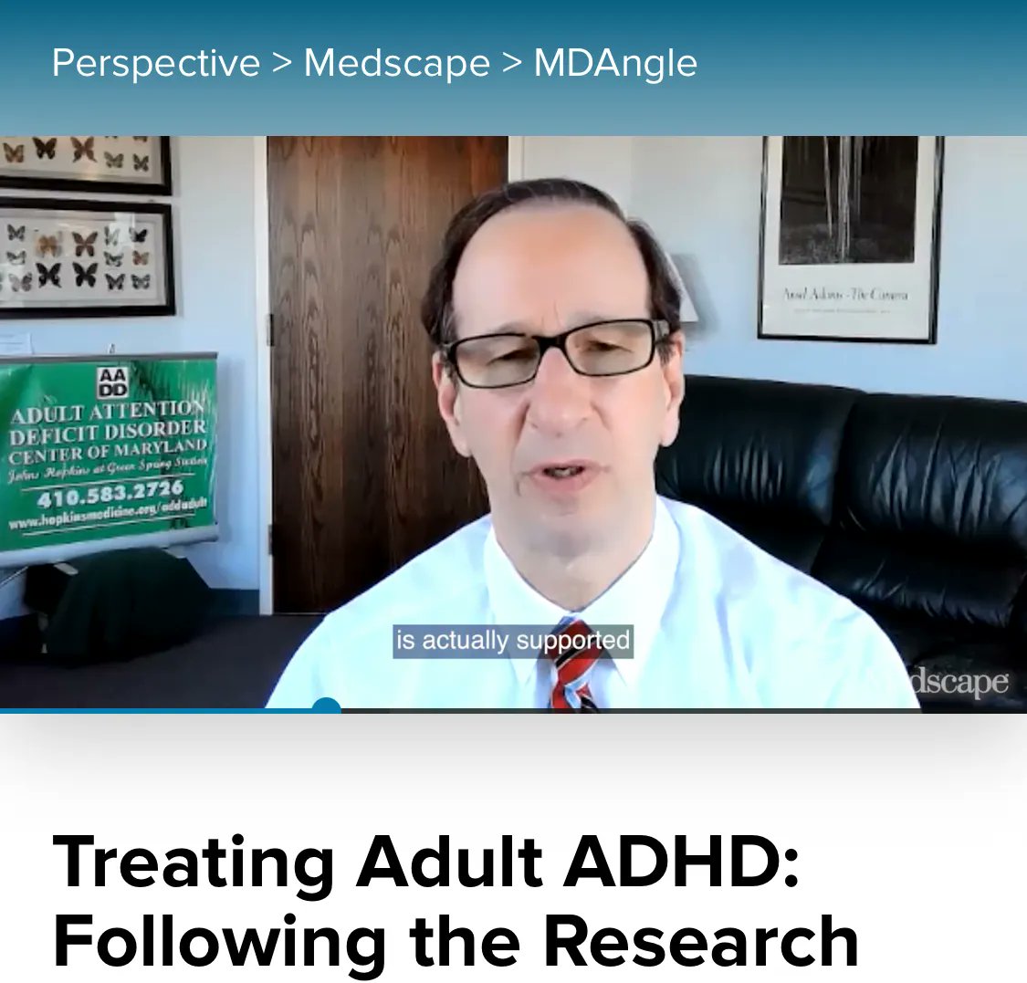 Treating Adult #ADHD: Following the Research 

“Without a proper curiosity toward emerging research in the field, the clinician risks adopting a closed perspective that will impede any effective therapeutics for this disorder.” <a href="/TIMESPAN_H2020/">TIMESPAN</a> 

buff.ly/3N1yhLN <a href="/Medscape/">Medscape</a>