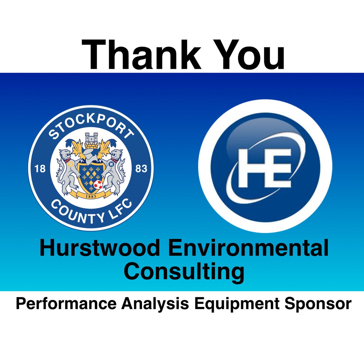 CountyWomen_'s tweet photo. THANK YOU! : We want to say a big Thank You to the firms that have supported the Club this season 🙏🏻

Thank You to Hurstwood Environmental Consulting @hec_consulting for sponsorship of performance analysis equipment.
Thank you for your support 👍🏻⚽️

🔵⚪️🎩 #UTH #FAWNL #thankyou https://t.co/h5dxfZaRHO
