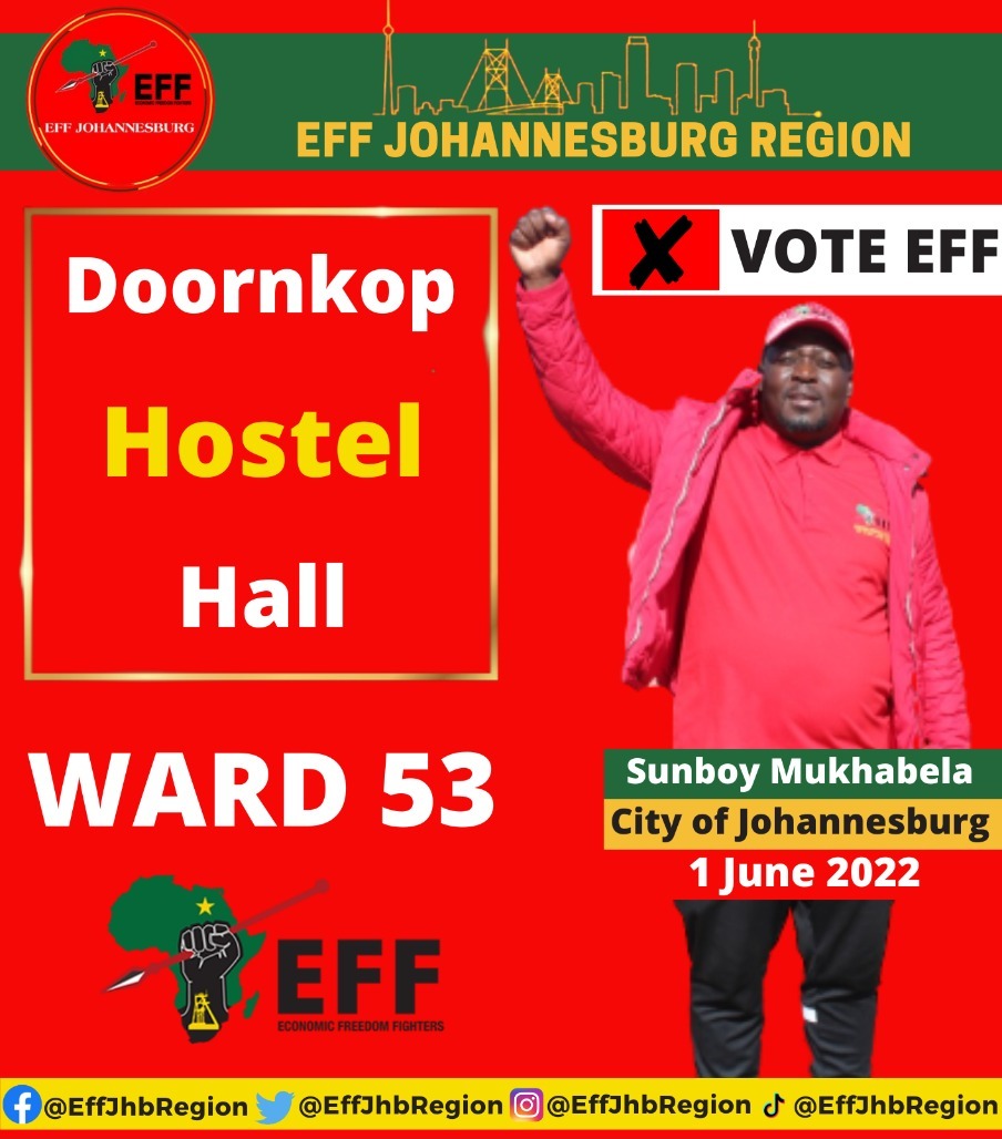 EFFgroundforces's tweet photo. Community of ward 53 please use this opportunity wisely #VoteEFF https://t.co/6EqW1C1Bf9