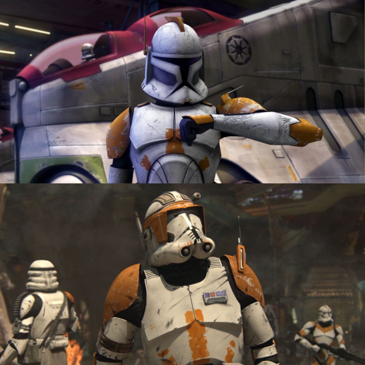 cody’s phase 1 helmet vs. his phase 2 helmet