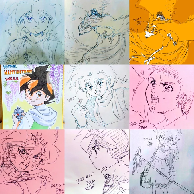 #今月描いた絵を晒そう 

リクエストさせて頂いたので数が半端ないかも💦

お付き合いくたさった方、本当にありがとうございました🌸 