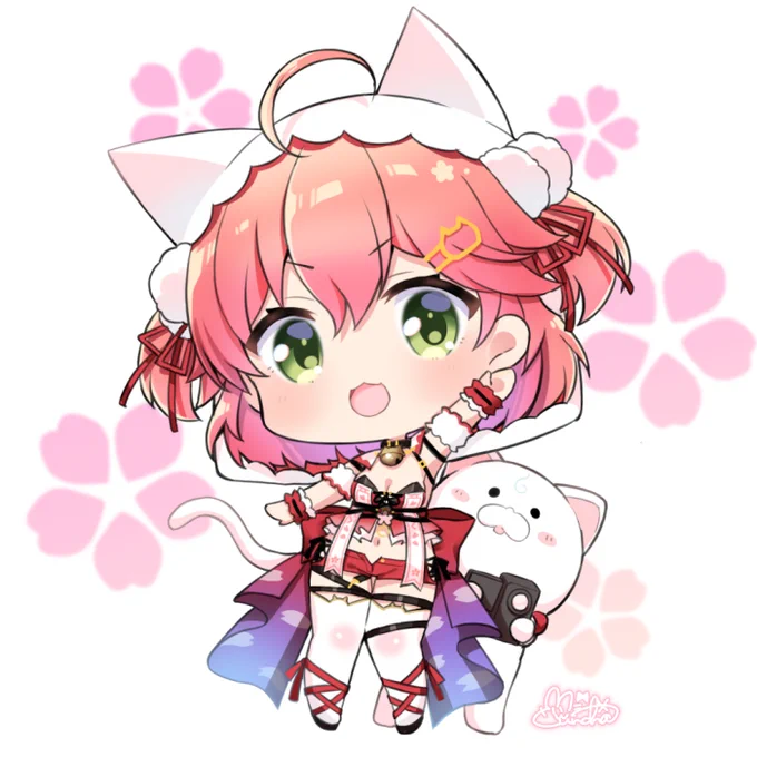 ちっちゃ新衣装さくらみこちゃん🌸
ぼんぼんすき💕#miko_Art 