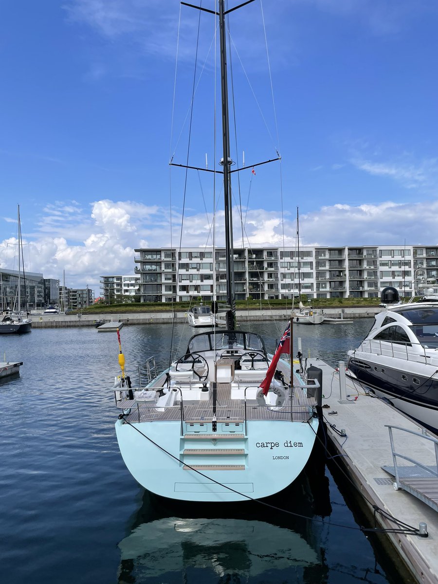 I’m climbing aboard the new #Oyster495 in #Copenhagen, where we’ll set sail for a 24-hour test #sail to Kiel. Looking forward to some cruising in luxury! <a href="/Oyster_Yachts/">Oyster Yachts</a>