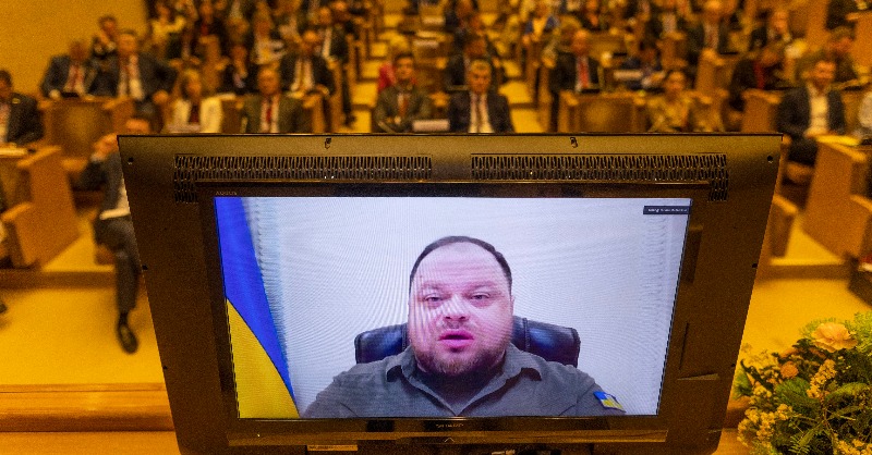 natopa's tweet photo. #NATOPA pledged resolute support for #Ukraine’s #democracy and territorial integrity, urging Alliance nations to substantially increase supplies of military equipment to #Kyiv and increase “massive, crippling and sustained” sanctions on #Russia. Read more 👇