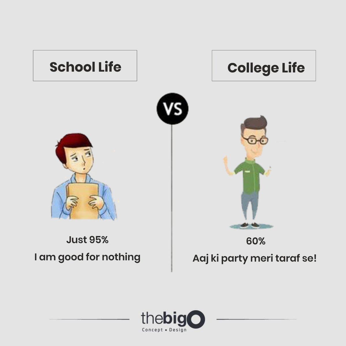 TheBigOWorld's tweet photo. School Life Vs College Life😂

@thebigoworld
#schoollife #collegelife #marks
#artist #branding #brandidentity #logos #logodesigner #creative
#branding #marketing #graphicdesign #design #logo #brand #digitalmarketing #business #socialmedia #advertising #socialmediamarketing https://t.co/kp0iK4iQt6