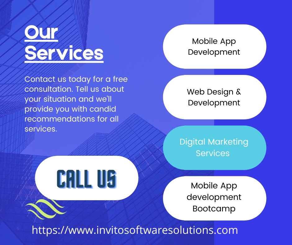 InvitoSoftwares's tweet photo. At Invito Software Solutions, One-stop solution for a wide range of Software development services. Fully customized &amp; responsive websites - World-class solutions to our valued customers.
Get In touch with us: https://t.co/4WMZK2Jeoc https://t.co/Pf8kdSFgZz
