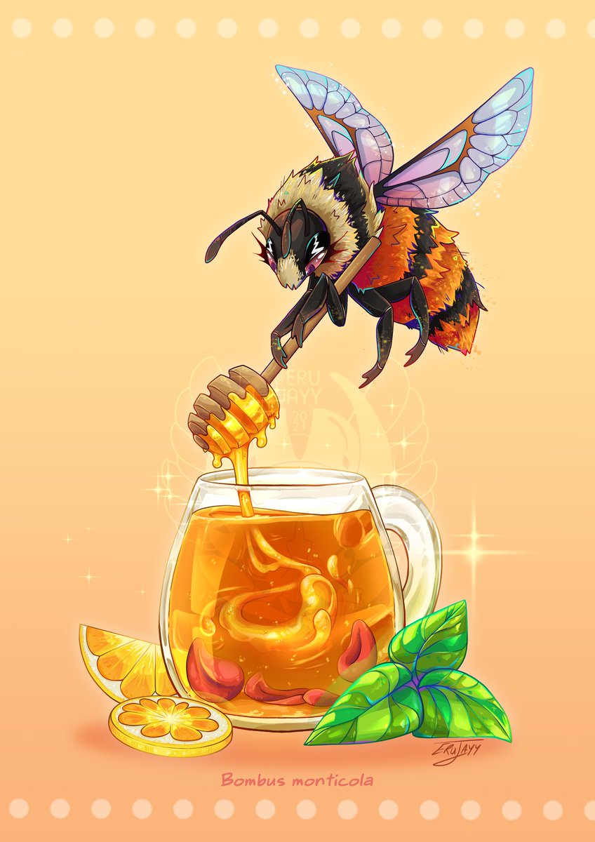 Honey Lemon Beeutea 🍋🐝

#entoart #insectart