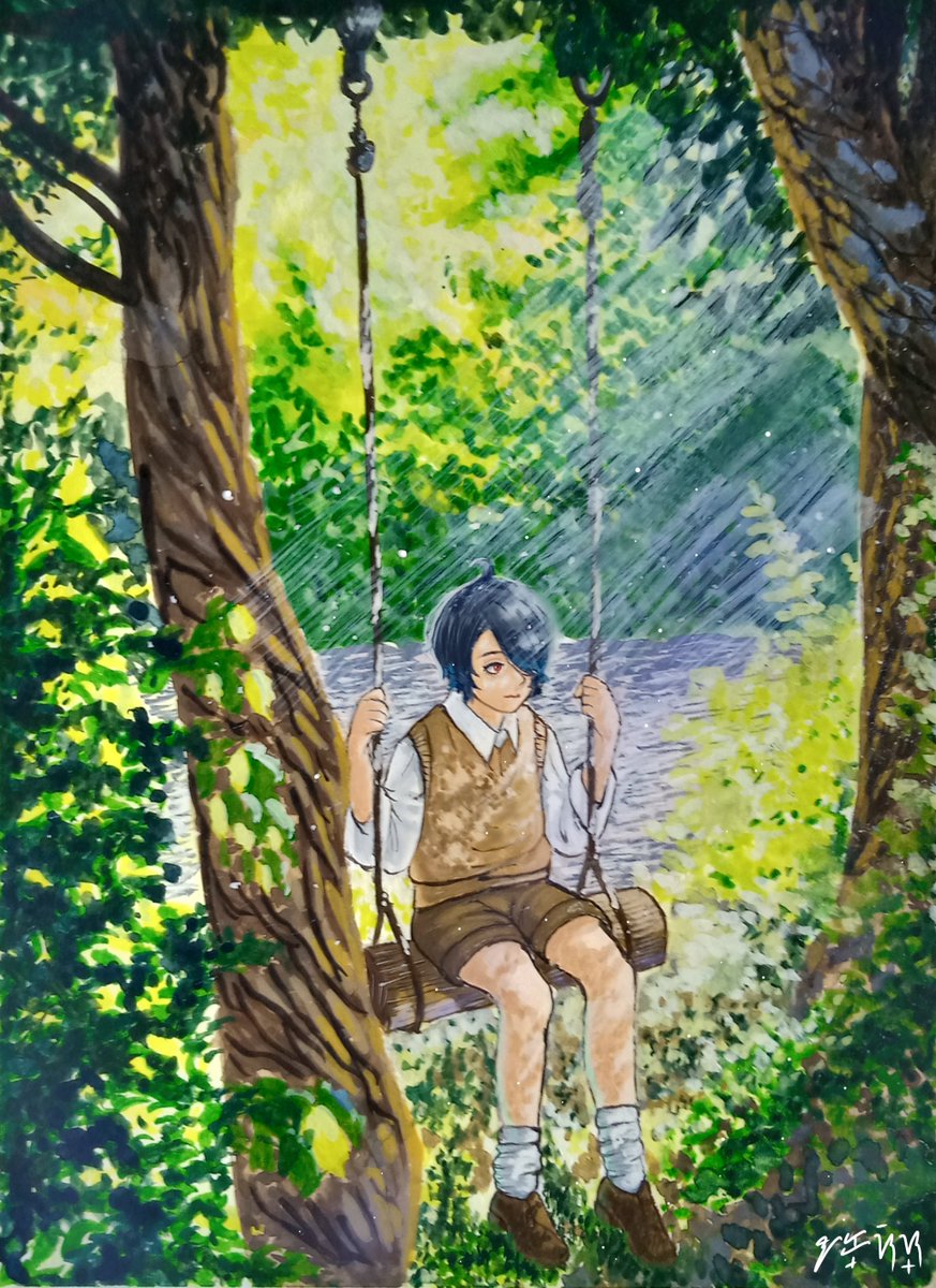 akkunartif's tweet photo. HAPPY BIRTHDAY AND CONGRATS WITH 3K, GHOST BOY!! My pentab broke so I can only do this gouache trad art that I suck at but I hope you like it!!
I was about to write a eulogy but remembered I don't know how hehe
#Rayu_art https://t.co/QWiBmL1Yu7