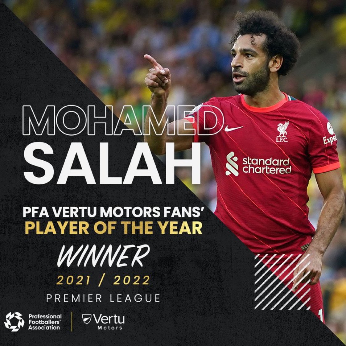 🎖🎖🎖🎖رسميًا 

محمد صلاح أفضل لاعب في البريميرليغ لموسم 2021/22 من رابطة المحترفين و بتصويت الجماهير.
