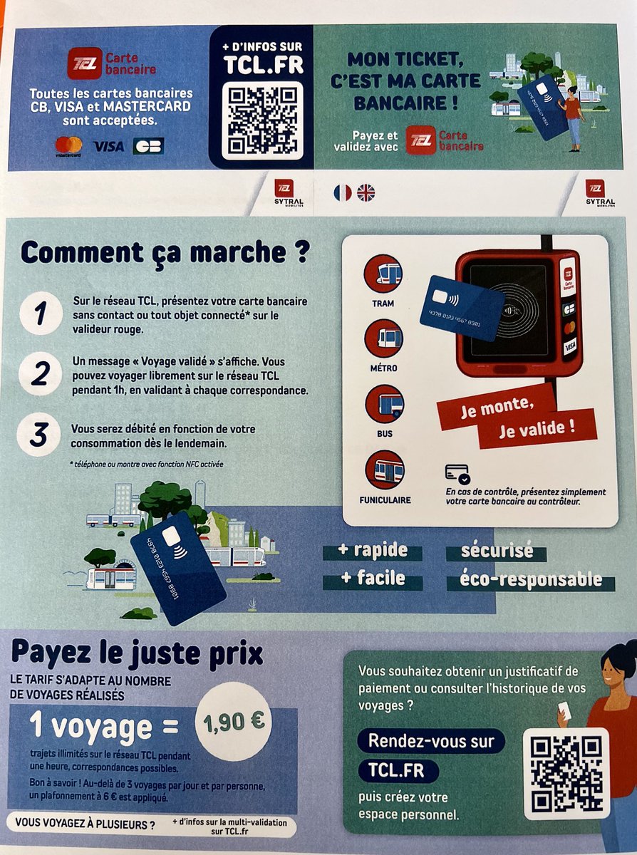 Inauguration ce jour par le Pdt du ⁦⁦⁦Sytral du service TCL carte bancaire. En un seul geste, achetez et validez avec votre CB sans contact votre ticket et voyagez sur le réseau ⁦⁦@TCL_SYTRAL⁩. 👏👏aux partenaires et équipes ⁦<a href="/klarrys/">Klarry Sanchez</a>⁩ pour la mise en oeuvre