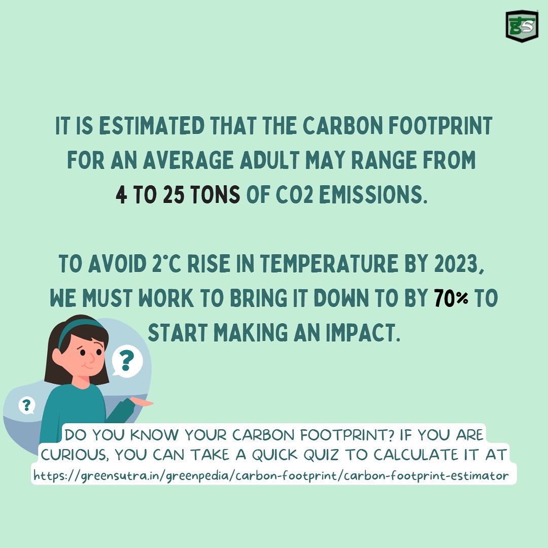TeamGreensutra's tweet photo. Our daily activities can influence the impact we have on the climate.
We believe that you can’t change what you can’t measure
To calculate yours, visit our website.
#carbonfootprint #india #climatechange #climate #climatecrisis #climateemergency #climateaction #climateactionnow https://t.co/e4eTq2z56b
