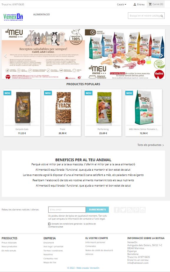 venexon1's tweet photo. Ya tenemos activada en modo de pruebas la nueva web dedicada a la alimentación de MASCOTAS de la casa GALITÓ
Puedes realizar nuevos pedidos y si encuentras errores te regalamos vales de descuento.
Entra en: https://t.co/jjVGQ6jCQG
======================================== https://t.co/IMawugJ2LT