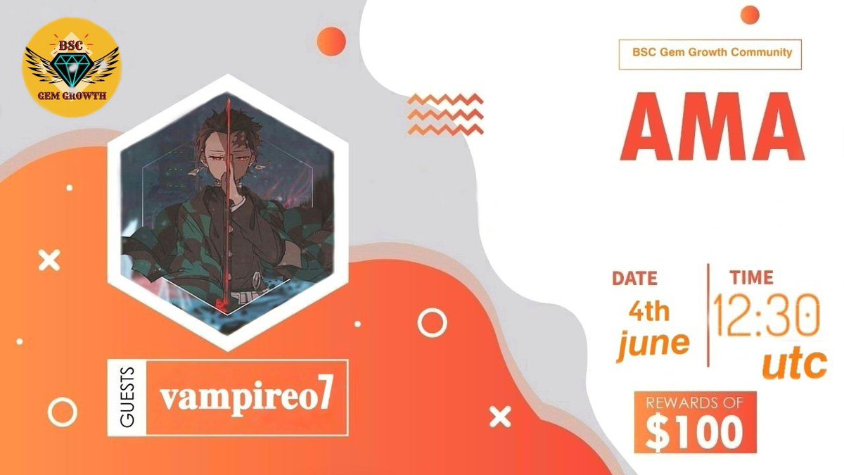 We're thrilled to host next AMA with ibullswap

Time: 04th June | 12 30 PM UTC 
Tg:
@BscGem_chats
 &amp;
@ibullchat

👉Rewards: 100$ Tokens

👉Join AMA here 👇
@BscGem_chats
👉Requirements:
Follow Twitter:
<a href="/BSC_GemGrowth/">BSC Gem Growth</a>
 &amp; 
<a href="/ibullswap/">ibullswap</a>
Like, RT, Tag your 3 Friends