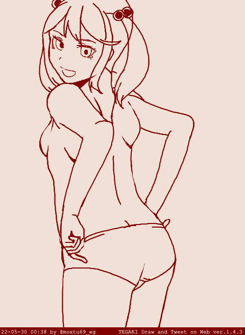 下書き用のtegaki
一番線が引きやすいのでtegakiを下書きに使うのです 