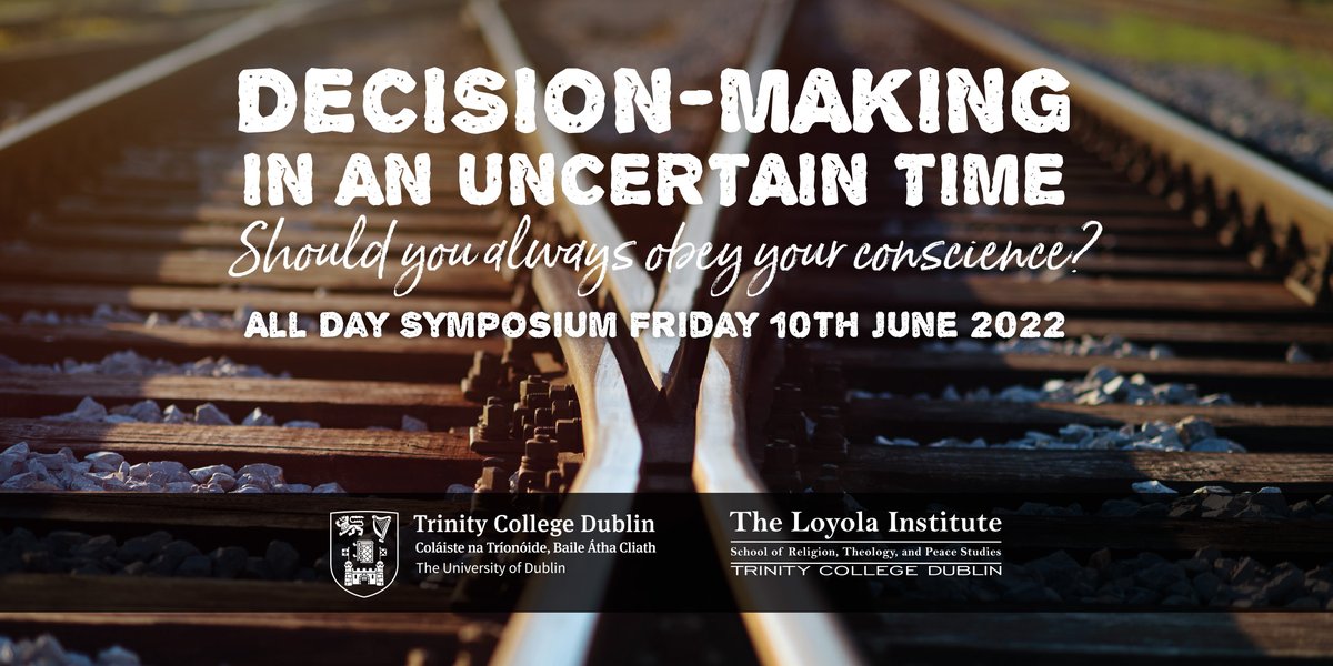 Loyola Institute (@loyolatcd) on Twitter photo The issue of good moral decision-making, a perennial challenge, is particularly acute in today’s world.This event in <a href="/tcddublin/">Trinity College Dublin</a> will explore different ways of moral decision-making - historical, theological & legal.
bit.ly/3MZn7XW
Thanks to <a href="/RedComsIreland/">Red Communications</a> The issue of good moral decision-making, a perennial challenge, is particularly acute in today’s world.This event in <a href="/tcddublin/">Trinity College Dublin</a> will explore different ways of moral decision-making - historical, theological & legal.
bit.ly/3MZn7XW
Thanks to <a href="/RedComsIreland/">Red Communications</a>