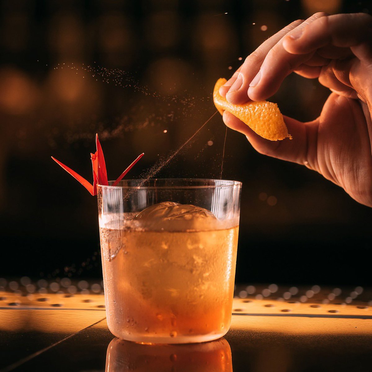 Origami cocktails at Netsu
 
#MODubai #ImAFan #FanOfDubai #MandarinOrientalDubai #Dubai #NetsuDubai