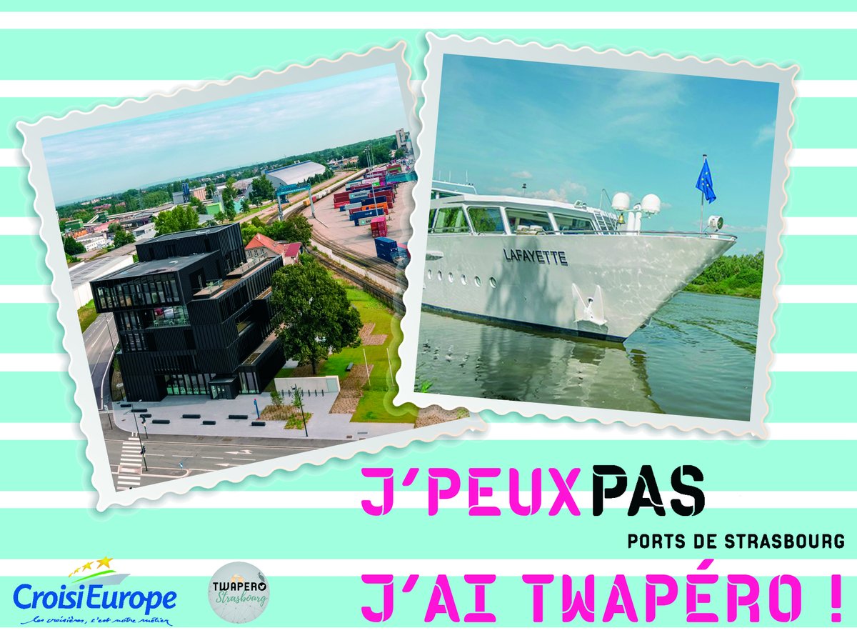 [INSCRIPTIONS 🥳]

Jeudi 30/06, avec les équipes du @PortStrasbourg &amp; <a href="/CroisiEurope/">CroisiEurope</a>, nous vous proposons un #Twapero_SXB exceptionnel en deux parties : Rooftop avec vue sur le Terminal suivi d'un cocktail dinatoire à bord du Lafayette !

Info &amp; résa <a href="/SxbGG/">Stras'GΞЯAUD </a>
Linktree.com/sxbgg
