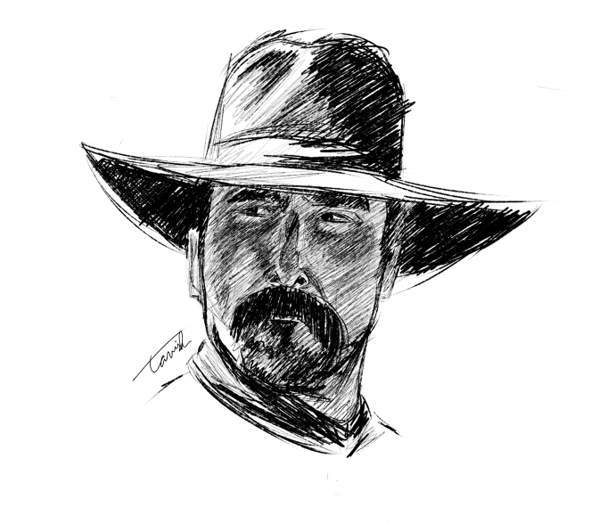 TavishFinnegan's tweet photo. Warm up sketch
#ChristianBale  in Hostiles
#art https://t.co/xpJW2BtcfP