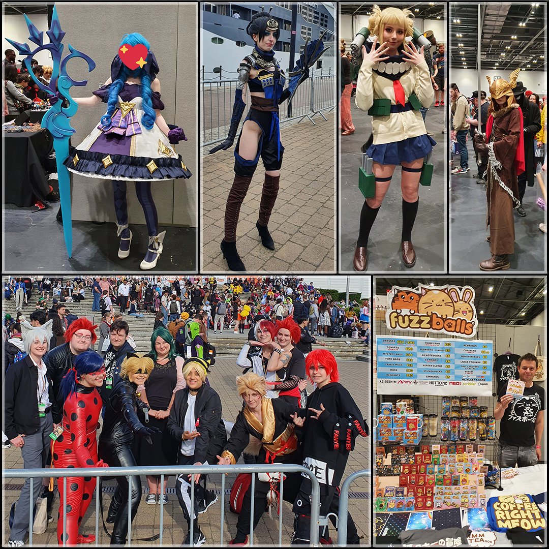 BlitzMyth's tweet image. Wasn&apos;t sure if I would go to #MCMComicCon but got messaged I should come on down, so 🤔

Fun day in the sun, chatting to friends, seeing familiar cosplayers, buying merch, and of course cosplay pictures... sorry I&apos;m rusty, so photos might not be great &amp;gt;_&amp;lt;

#Apricosplay #Fuzzballs