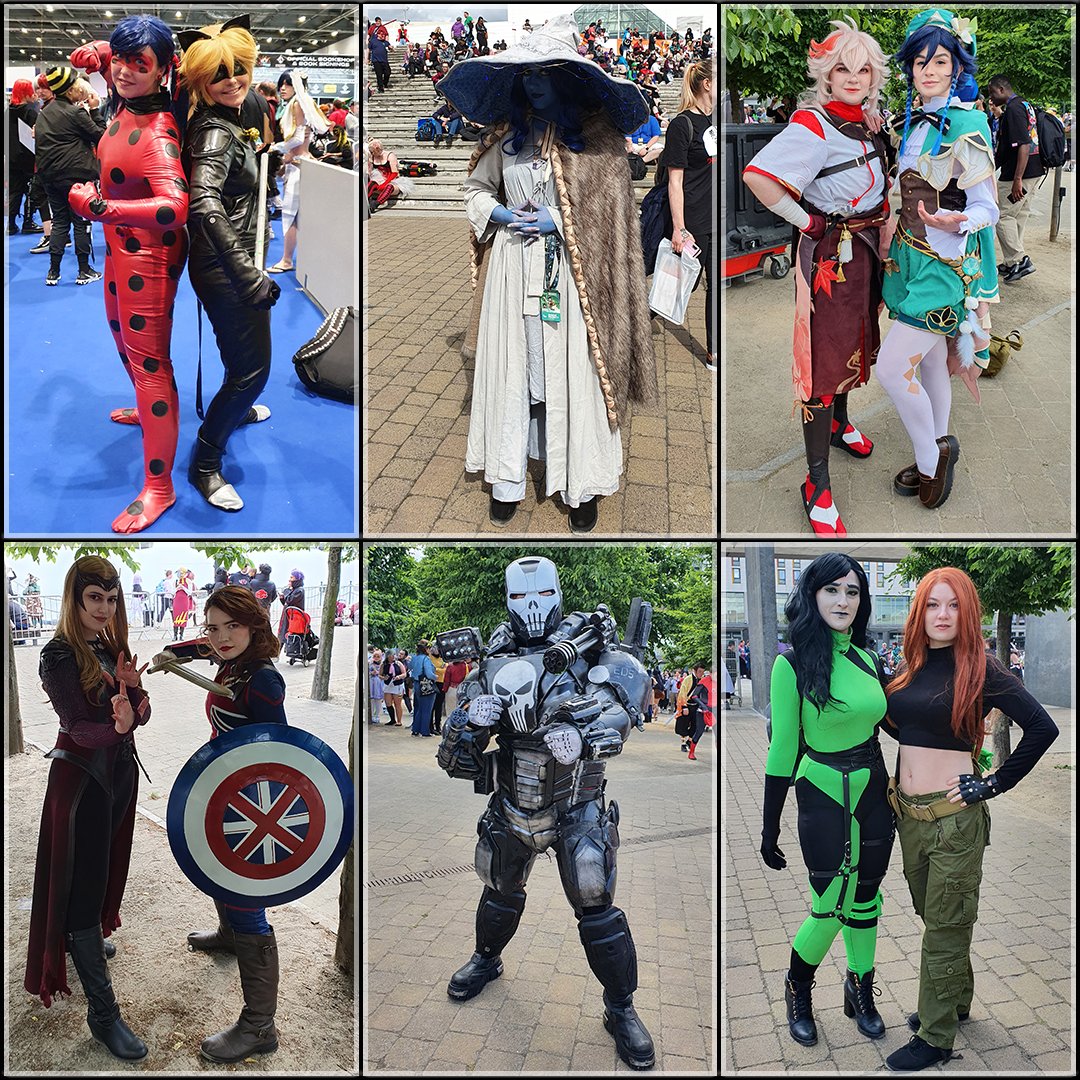 BlitzMyth's tweet image. Wasn&apos;t sure if I would go to #MCMComicCon but got messaged I should come on down, so 🤔

Fun day in the sun, chatting to friends, seeing familiar cosplayers, buying merch, and of course cosplay pictures... sorry I&apos;m rusty, so photos might not be great &amp;gt;_&amp;lt;

#Apricosplay #Fuzzballs
