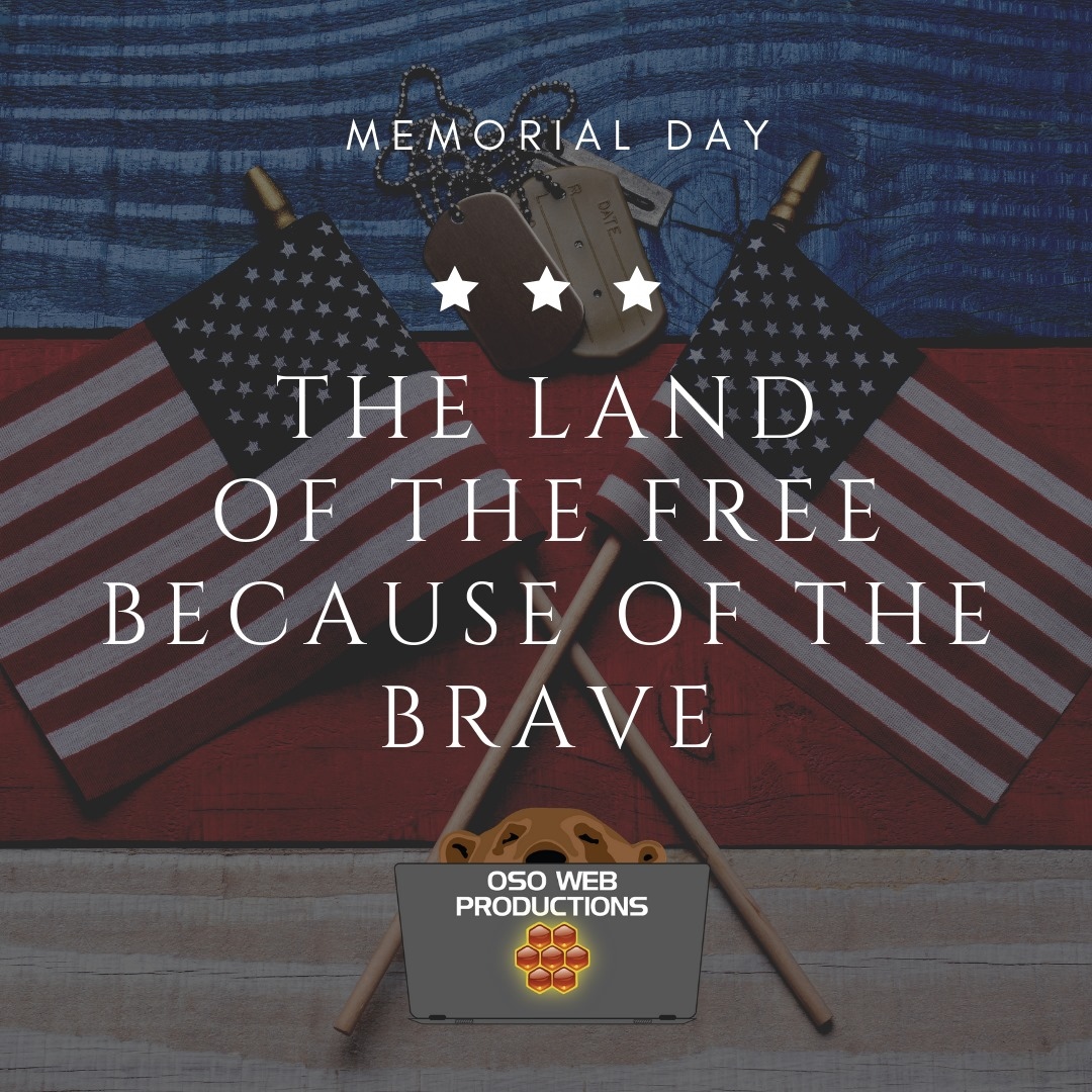 Oso_Web_Prod's tweet photo. The Land of the Free because of the Brave.
#memorialday https://t.co/YXVefACjAy