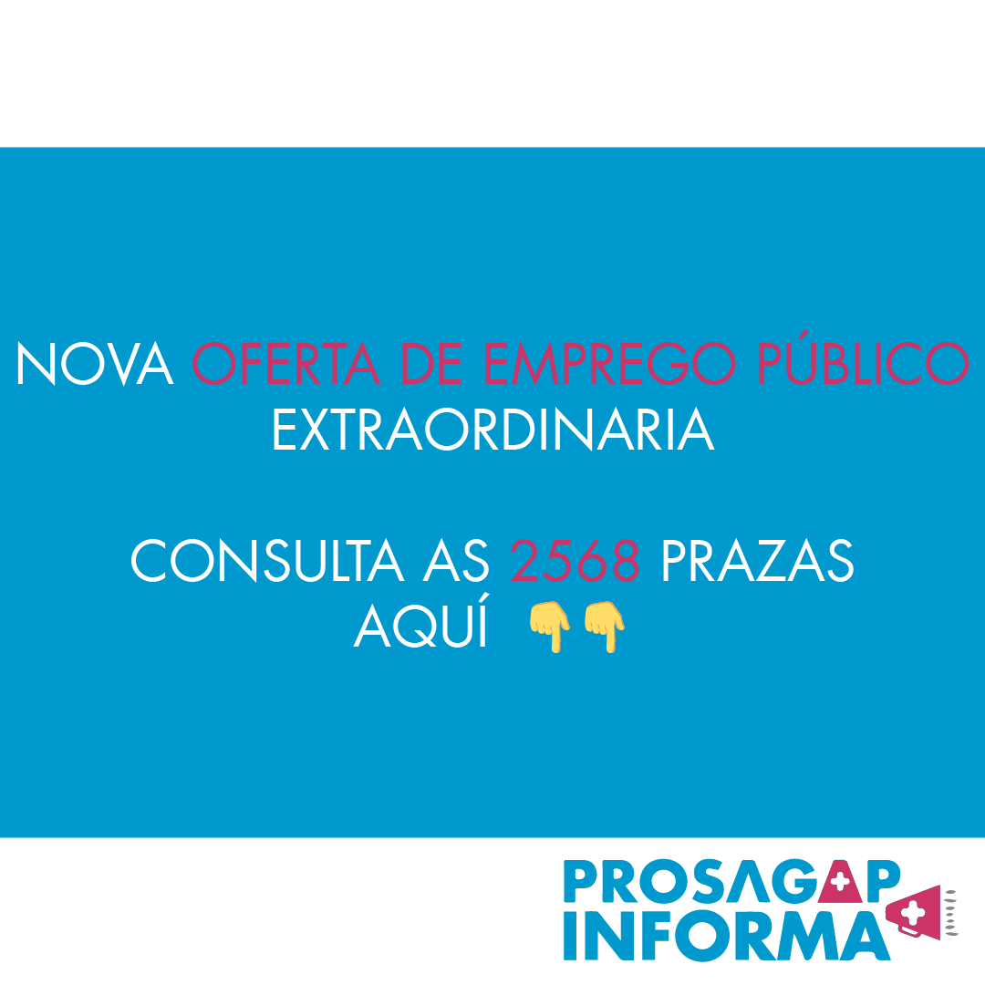 prosagap's tweet photo. 🎈 Nova Oferta de Emprego Público Extraordinaria 🎈

A Xunta de Galicia ven de anunciar, a través do DOG, a saída dunha nova Oferta de Emprego Público Extraordinaria, a cal se corresponde co 3º Plan de Estabilización do Emprego Público 🏥 https://t.co/V9VJbJ1iJ7